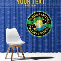 Custom Tanzania Football Window Curtain Go Taifa Stars