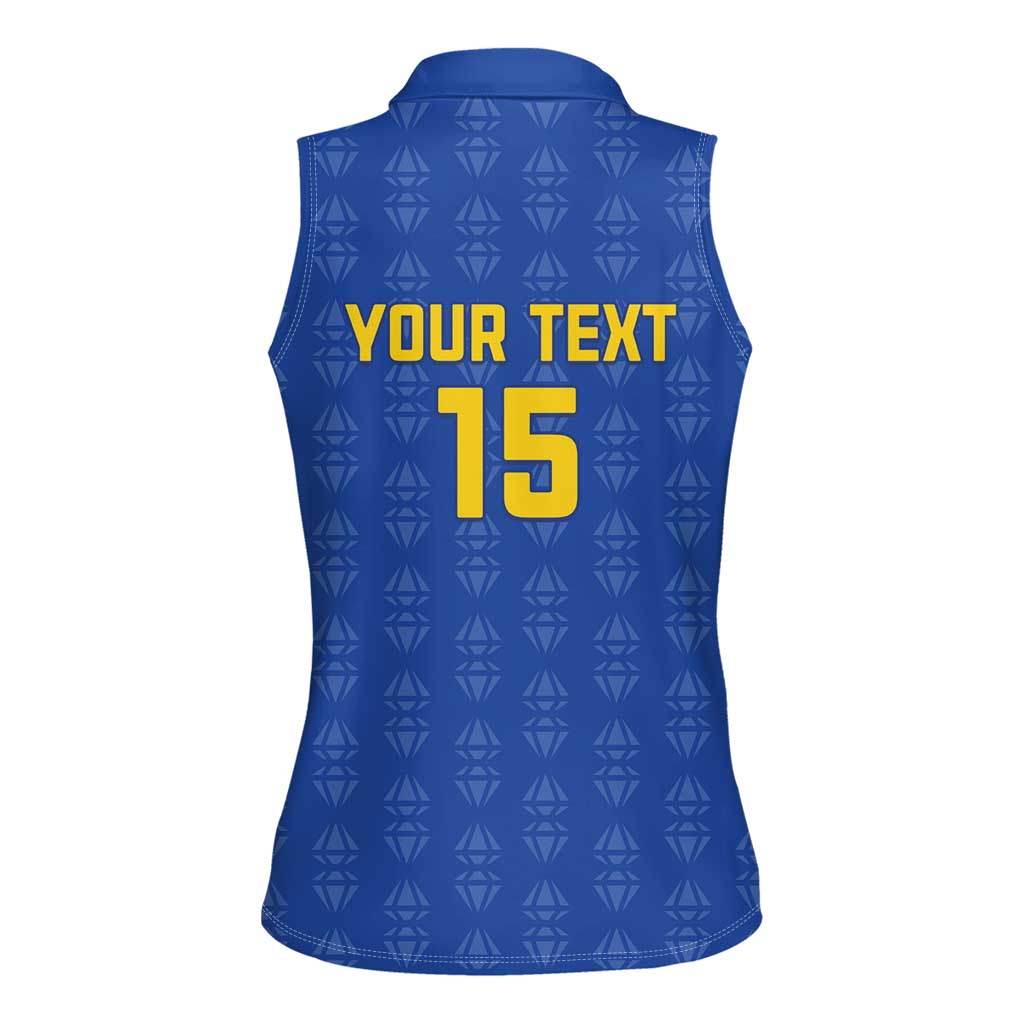 Custom Tanzania Football Women Sleeveless Polo Shirt Go Taifa Stars