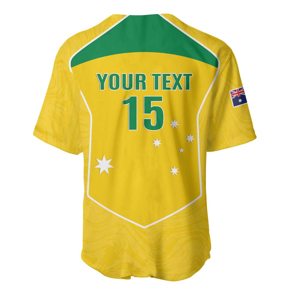 Custom Australia Soccer Baseball Jersey Aussie Aussie Oi Oi Oi