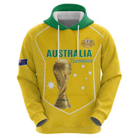 Custom Australia Soccer Hoodie Aussie Aussie Oi Oi Oi