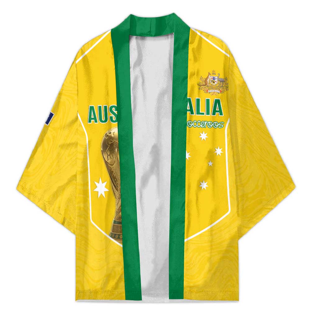 Custom Australia Soccer Kimono Aussie Aussie Oi Oi Oi