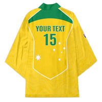 Custom Australia Soccer Kimono Aussie Aussie Oi Oi Oi