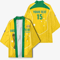 Custom Australia Soccer Kimono Aussie Aussie Oi Oi Oi