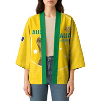 Custom Australia Soccer Kimono Aussie Aussie Oi Oi Oi
