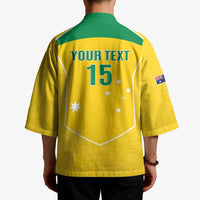 Custom Australia Soccer Kimono Aussie Aussie Oi Oi Oi