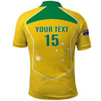Custom Australia Soccer Polo Shirt Aussie Aussie Oi Oi Oi