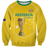 Custom Australia Soccer Sweatshirt Aussie Aussie Oi Oi Oi