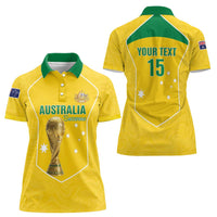 Custom Australia Soccer Women Polo Shirt Aussie Aussie Oi Oi Oi