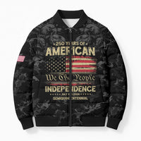 United States Bomber Puffer Jacket Semiquincentennial Anniversary - Camo Style