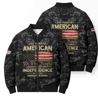 United States Bomber Puffer Jacket Semiquincentennial Anniversary - Camo Style