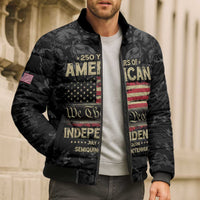 United States Bomber Puffer Jacket Semiquincentennial Anniversary - Camo Style