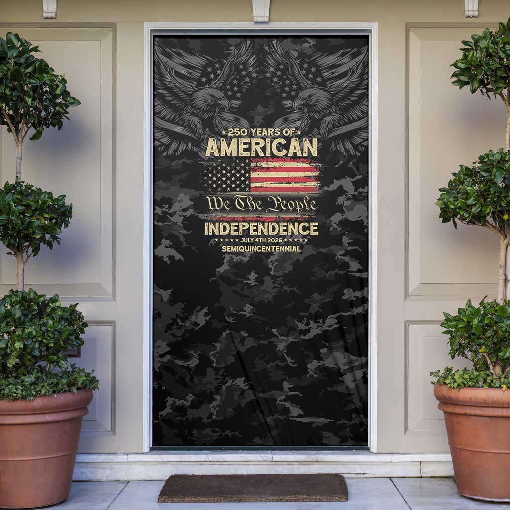 United States Door Cover Semiquincentennial Anniversary - Camo Style