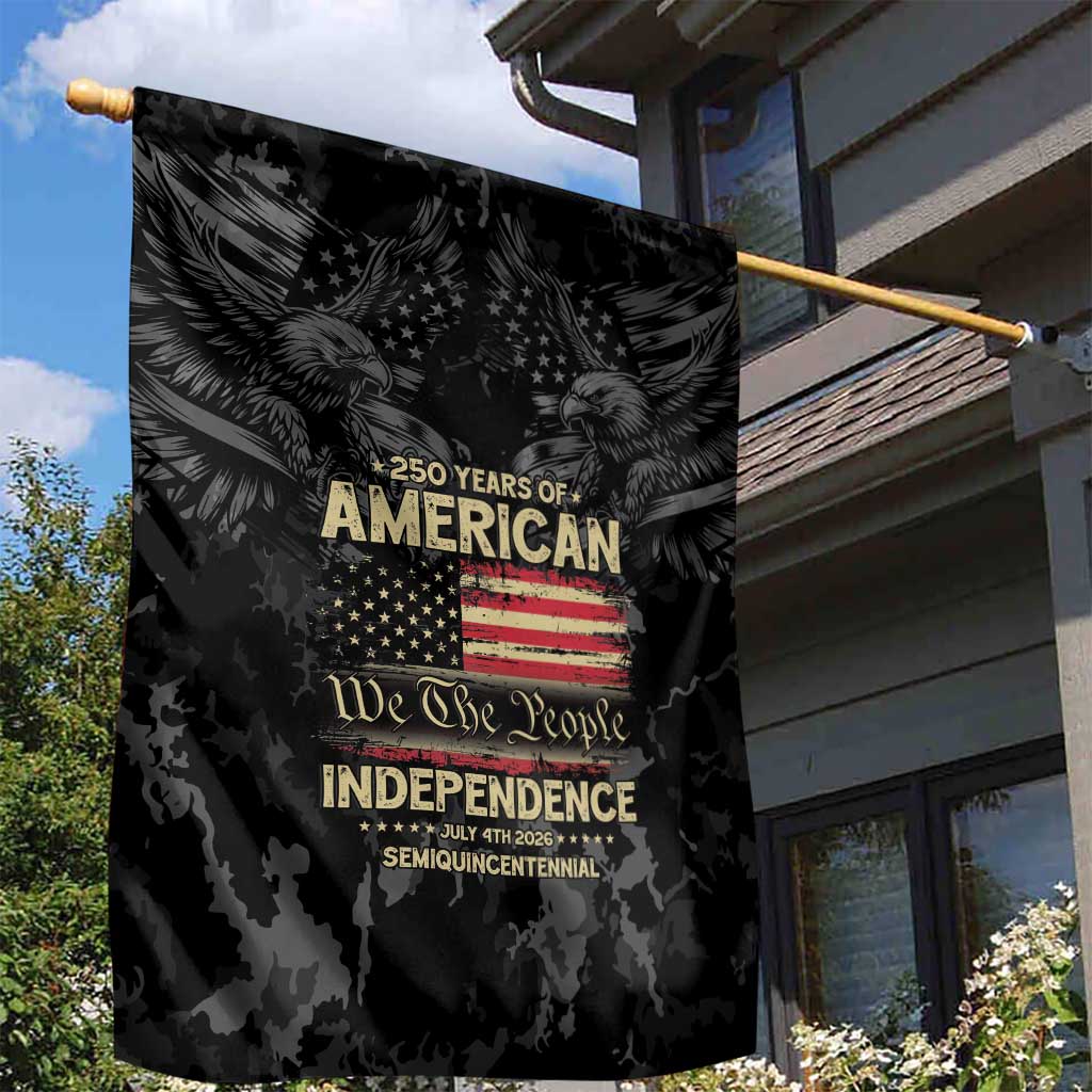 United States Garden Flag Semiquincentennial Anniversary - Camo Style