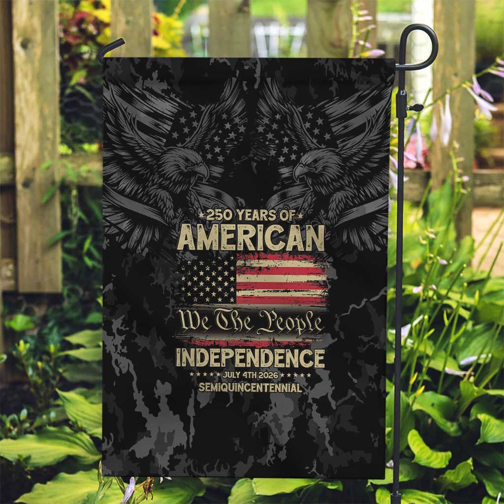 United States Garden Flag Semiquincentennial Anniversary - Camo Style