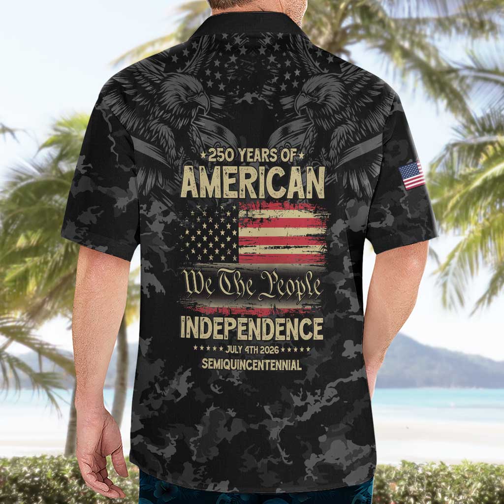 United States Hawaiian Shirt Semiquincentennial Anniversary - Camo Style