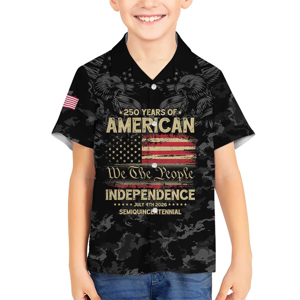 United States Hawaiian Shirt Semiquincentennial Anniversary - Camo Style