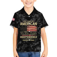 United States Kid Hawaiian Shirt Semiquincentennial Anniversary - Camo Style