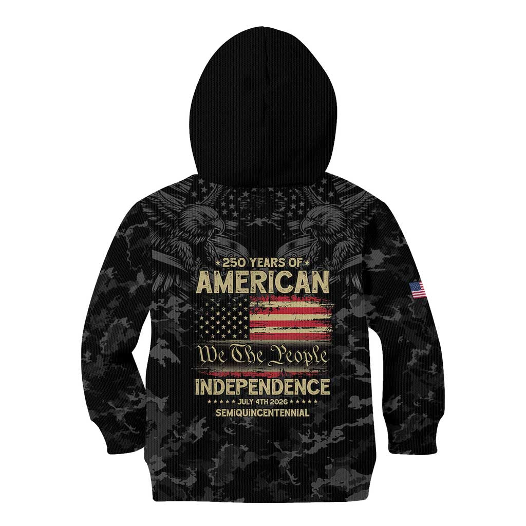 United States Kid Hoodie Semiquincentennial Anniversary - Camo Style