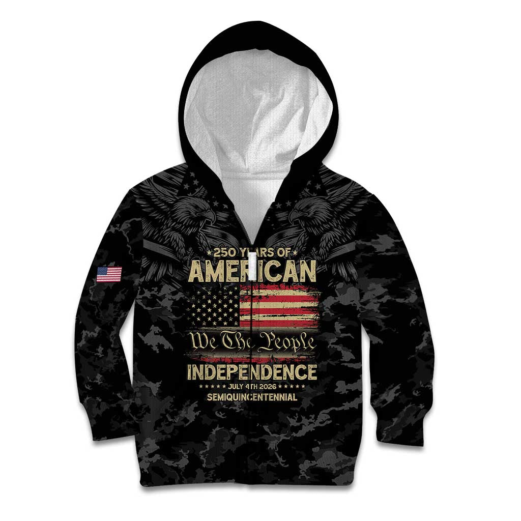 United States Kid Hoodie Semiquincentennial Anniversary - Camo Style