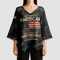 United States Kimono Sleeve Blouse Semiquincentennial Anniversary - Camo Style