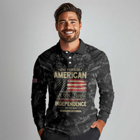United States Long Sleeve Polo Shirt Semiquincentennial Anniversary - Camo Style