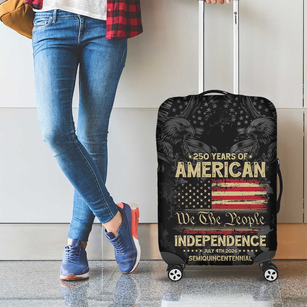 United States Luggage Cover Semiquincentennial Anniversary - Camo Style