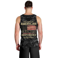 United States Men Tank Top Semiquincentennial Anniversary - Camo Style