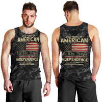 United States Men Tank Top Semiquincentennial Anniversary - Camo Style