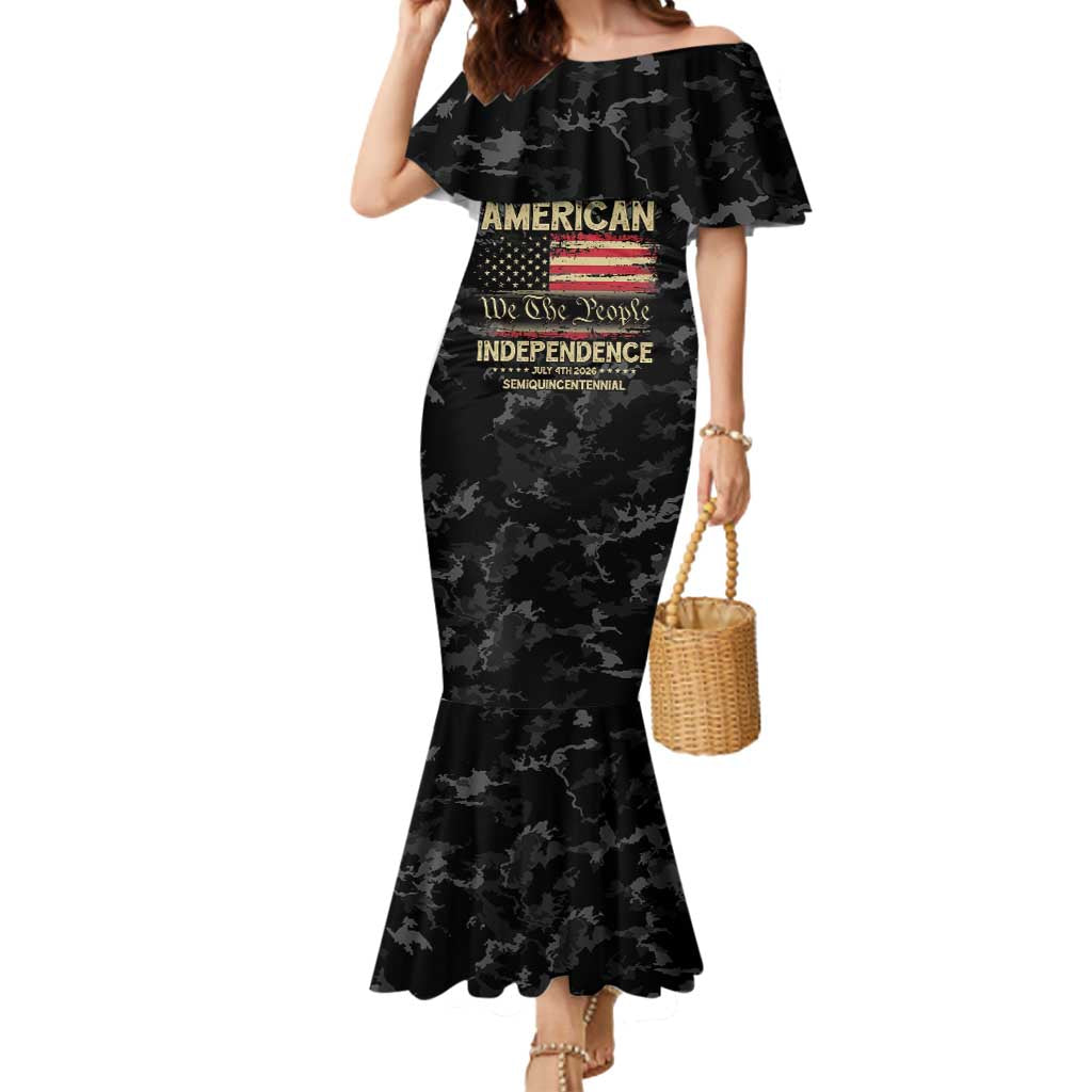 United States Mermaid Dress Semiquincentennial Anniversary - Camo Style