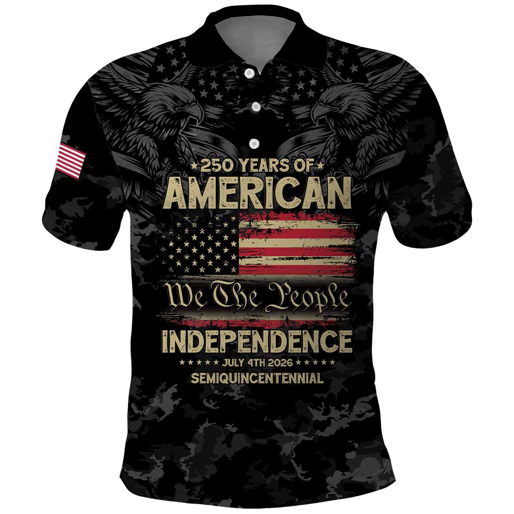 United States Polo Shirt Semiquincentennial Anniversary - Camo Style