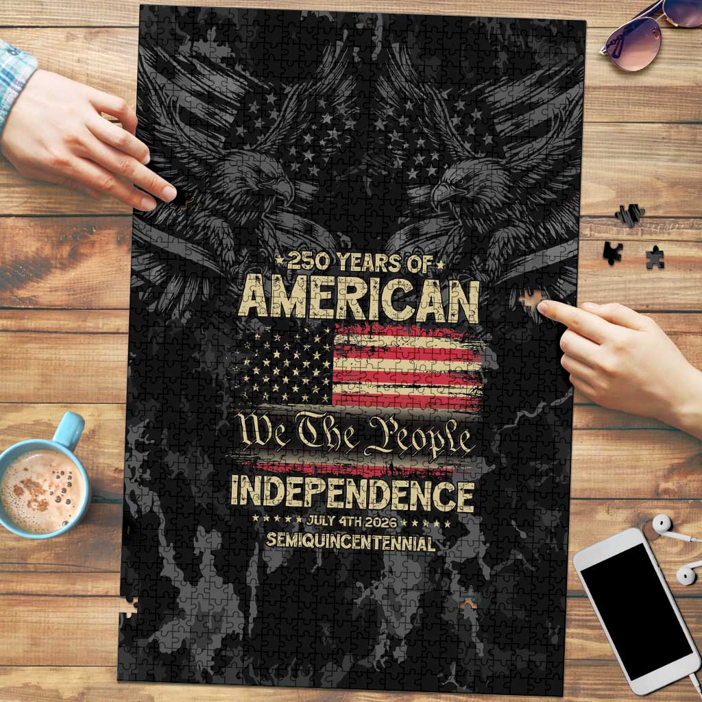 United States Puzzle Semiquincentennial Anniversary - Camo Style
