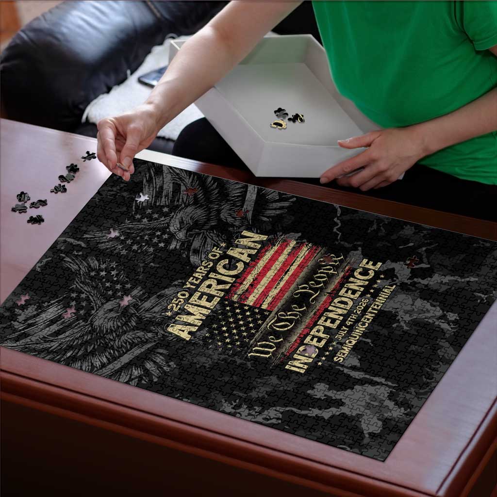 United States Puzzle Semiquincentennial Anniversary - Camo Style