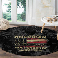 United States Round Carpet Semiquincentennial Anniversary - Camo Style