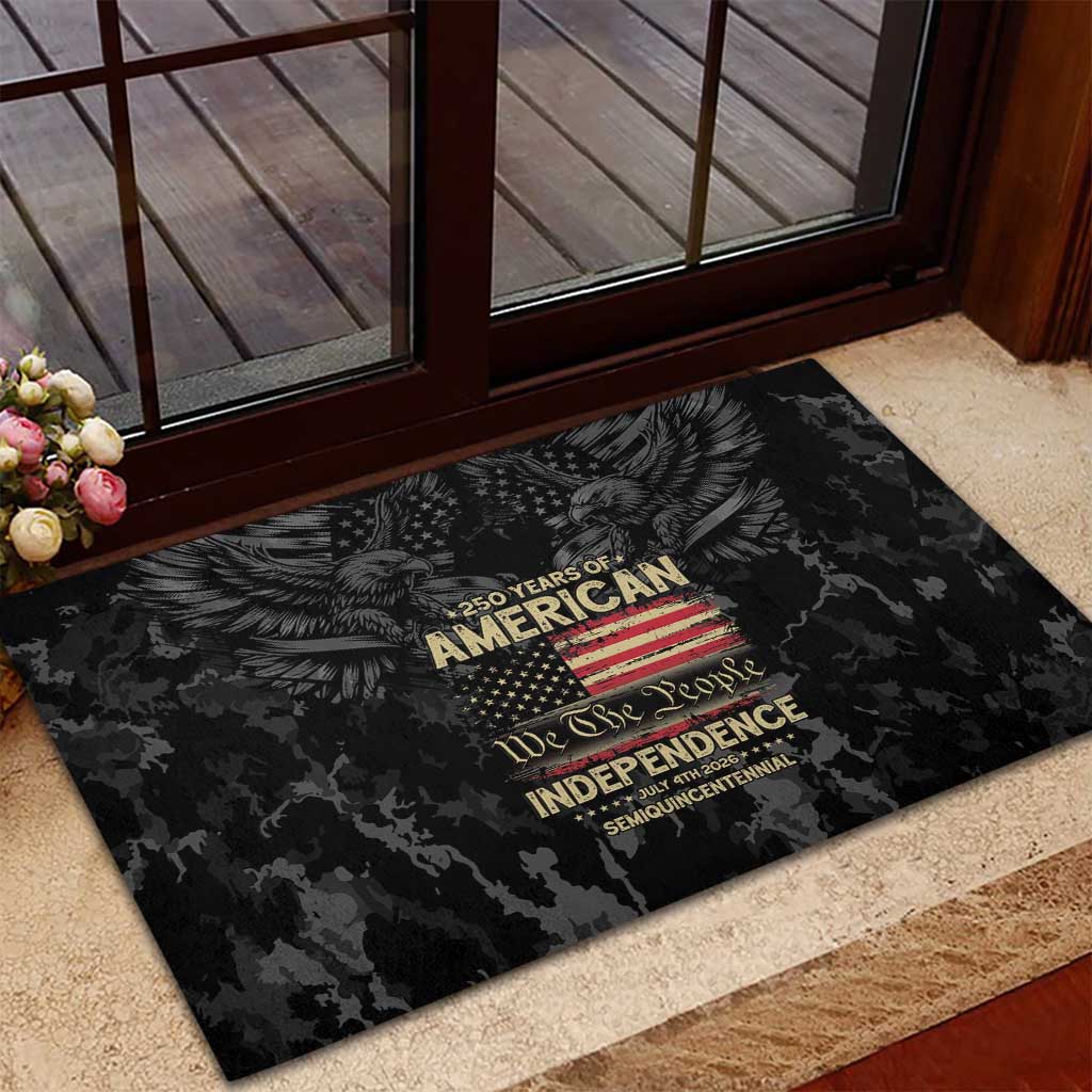 United States Rubber Doormat Semiquincentennial Anniversary - Camo Style