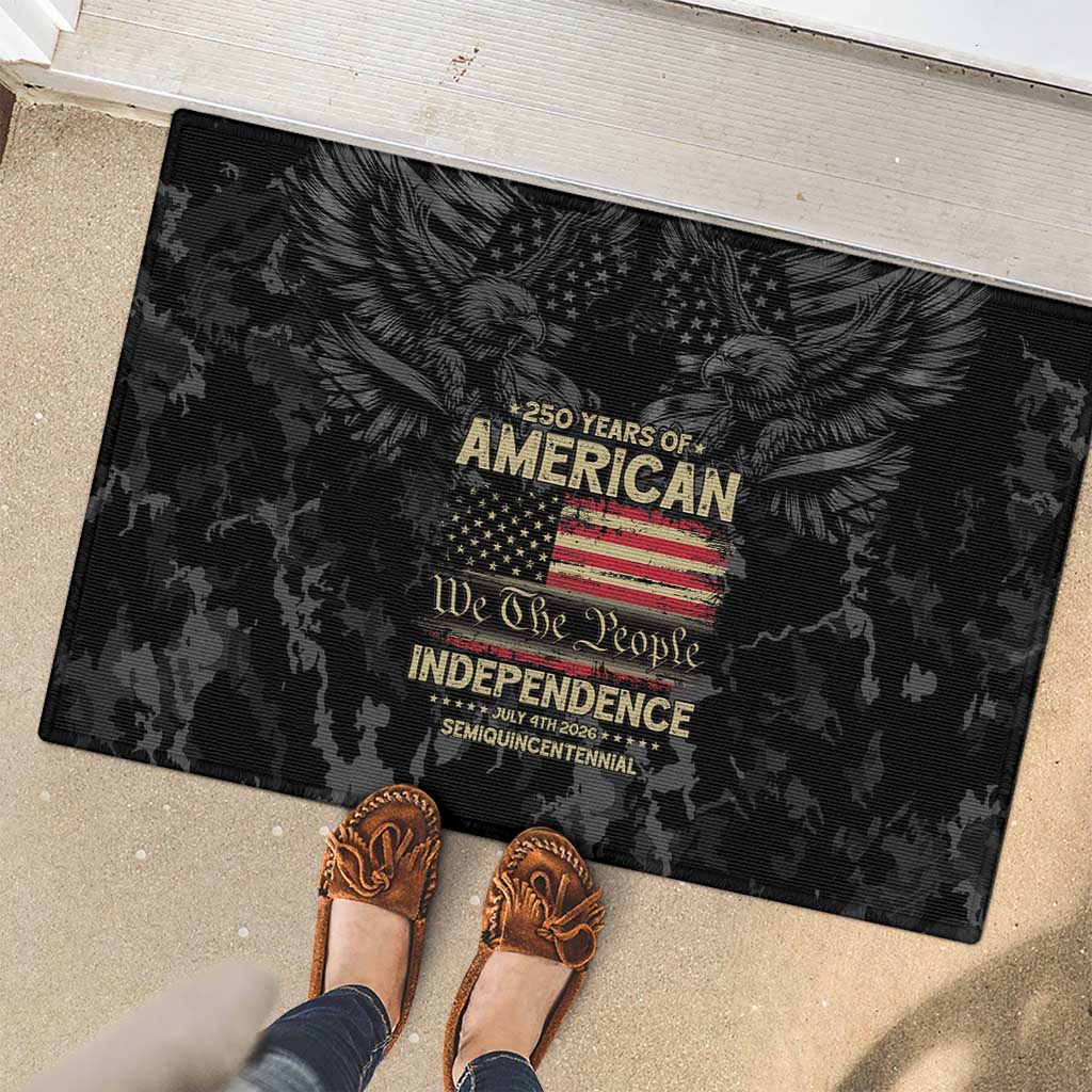 United States Rubber Doormat Semiquincentennial Anniversary - Camo Style
