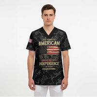 United States Scrub Top Semiquincentennial Anniversary - Camo Style