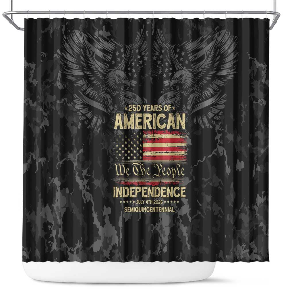 United States Shower Curtain Semiquincentennial Anniversary - Camo Style