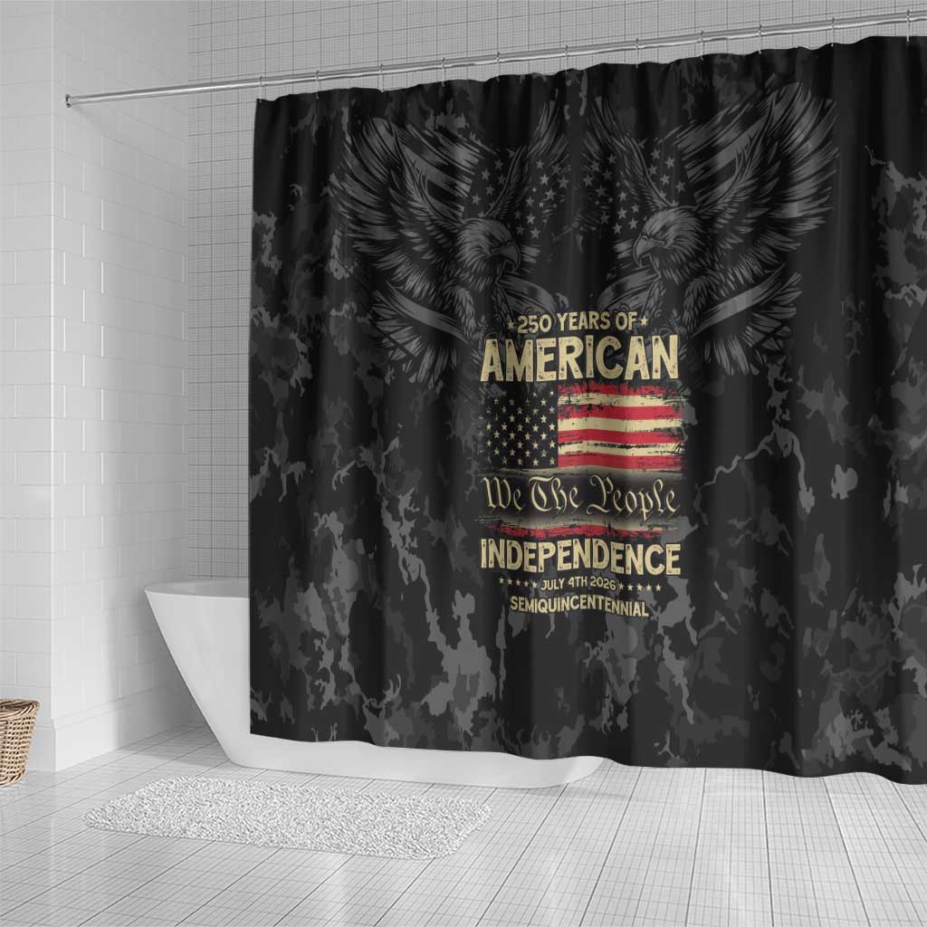 United States Shower Curtain Semiquincentennial Anniversary - Camo Style