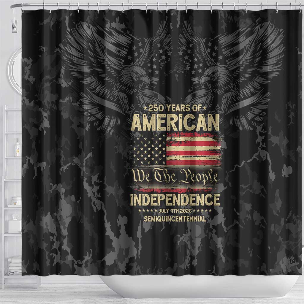 United States Shower Curtain Semiquincentennial Anniversary - Camo Style