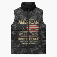 United States Sleeveless Puffer Jacket Semiquincentennial Anniversary - Camo Style