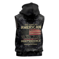 United States Sleeveless Zip Hoodie Semiquincentennial Anniversary - Camo Style
