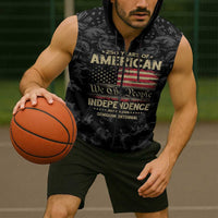 United States Sleeveless Zip Hoodie Semiquincentennial Anniversary - Camo Style