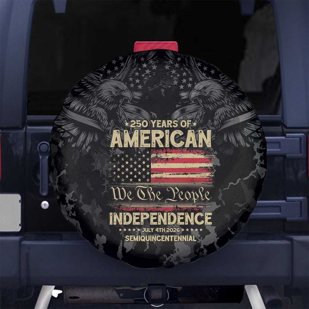 United States Spare Tire Cover Semiquincentennial Anniversary - Camo Style