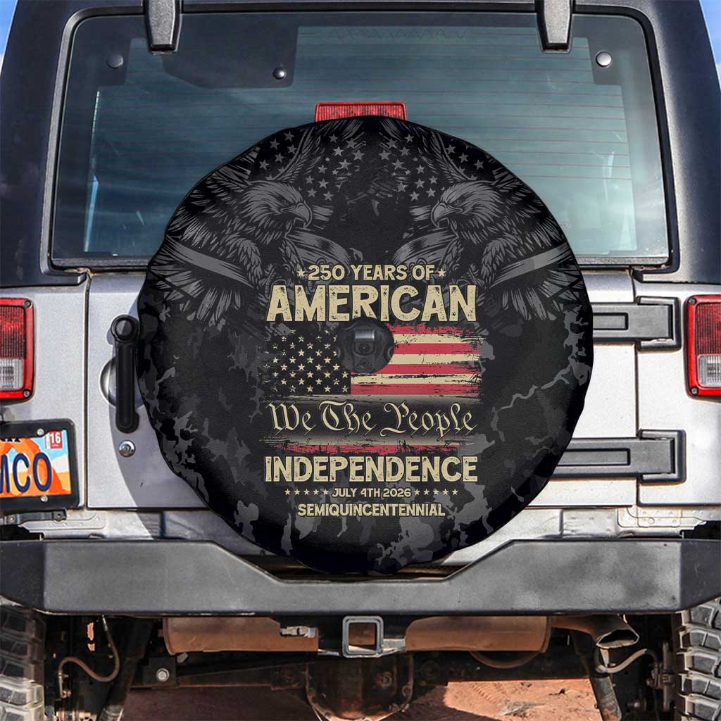 United States Spare Tire Cover Semiquincentennial Anniversary - Camo Style