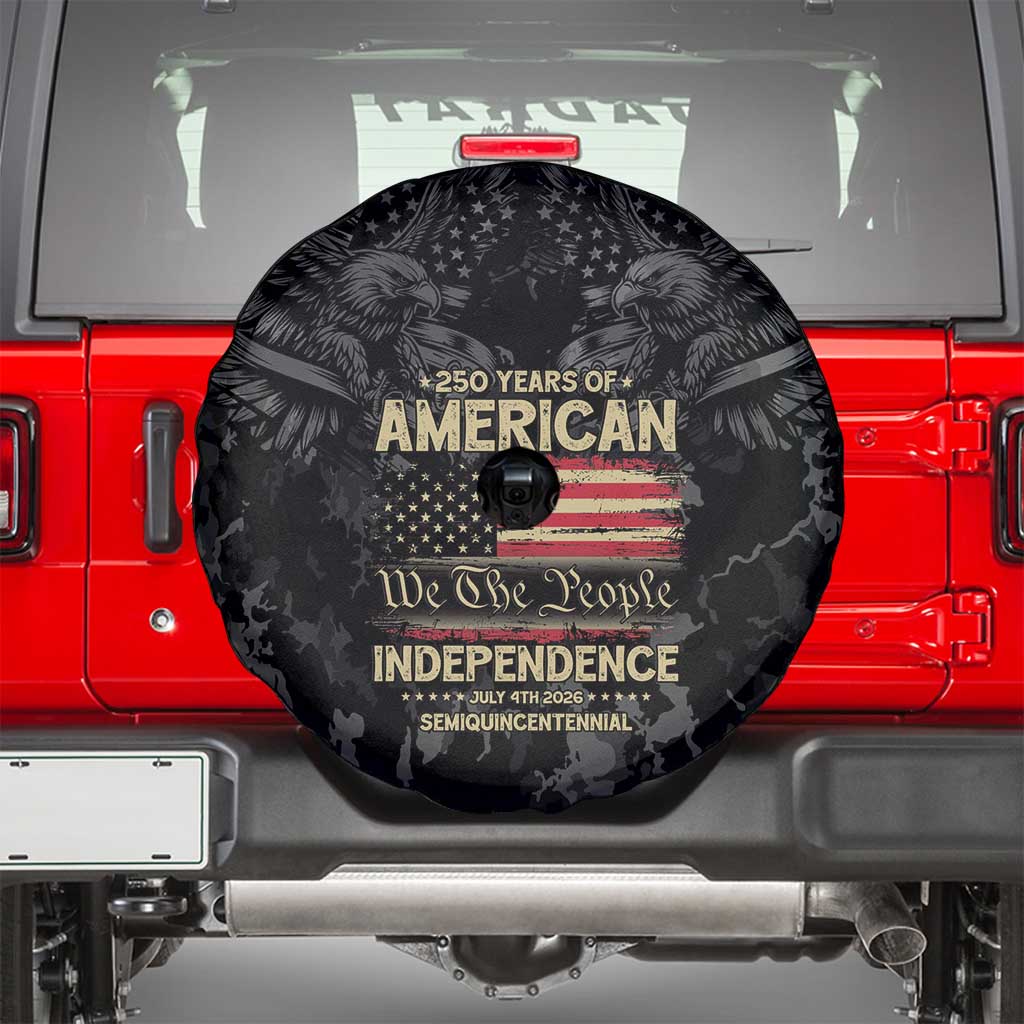 United States Spare Tire Cover Semiquincentennial Anniversary - Camo Style