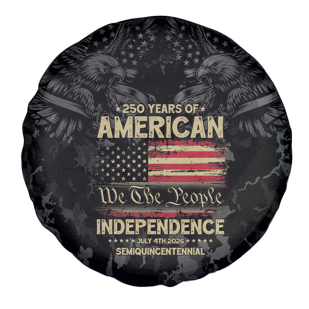 United States Spare Tire Cover Semiquincentennial Anniversary - Camo Style