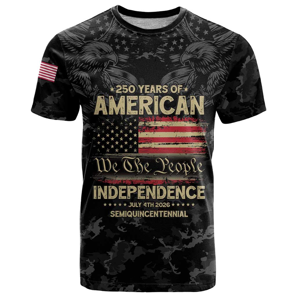 United States T Shirt Semiquincentennial Anniversary - Camo Style