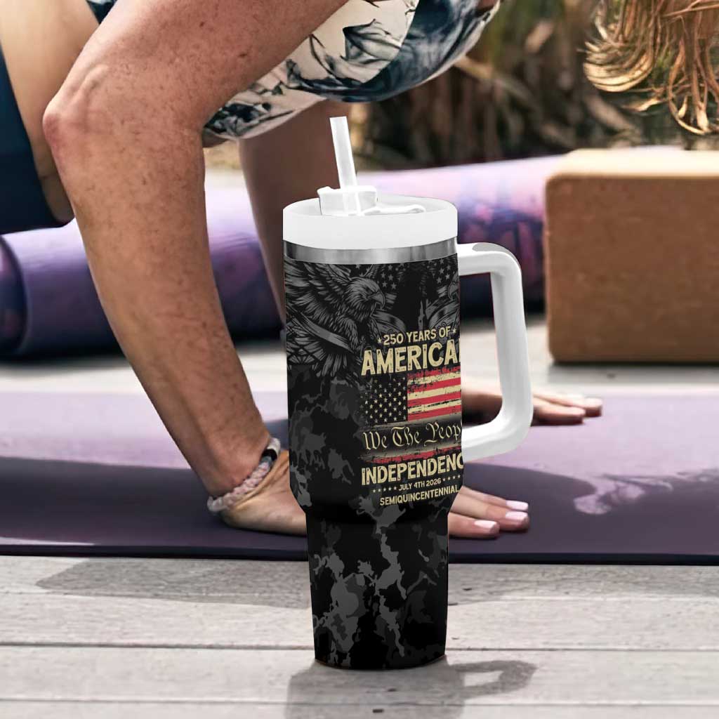 United States Tumbler With Handle Semiquincentennial Anniversary - Camo Style