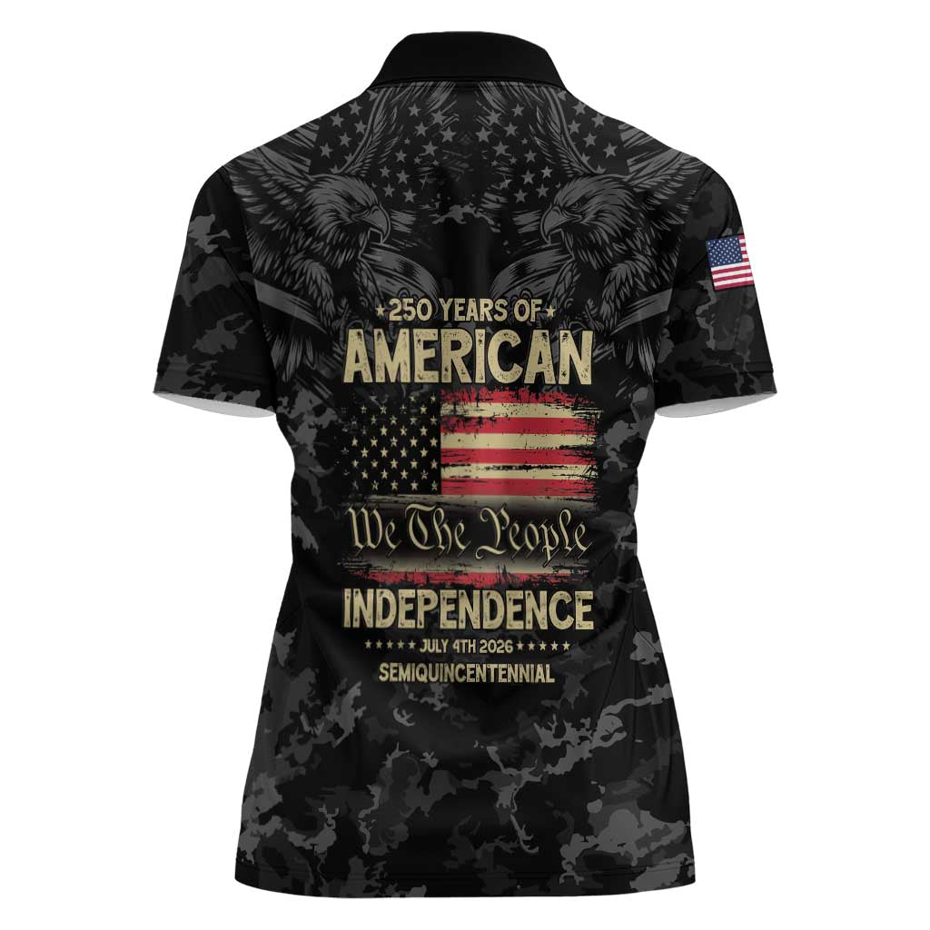 United States Women Polo Shirt Semiquincentennial Anniversary - Camo Style