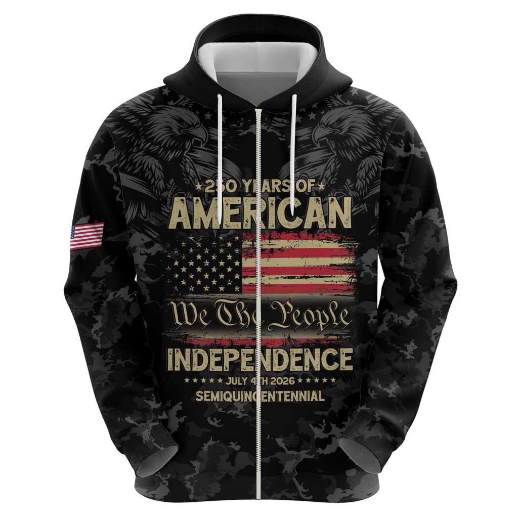 United States Zip Hoodie Semiquincentennial Anniversary - Camo Style